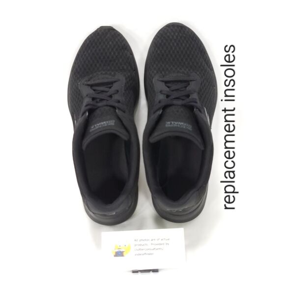 Skechers GoWalk 6 Athletic Lace Up Walking Shoe Womens Size 9.5 124514 Black - Picture 6 of 10